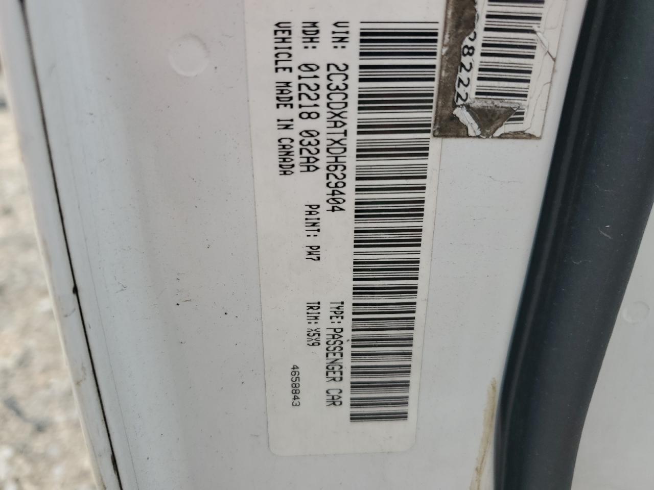 2013 Dodge Charger Police VIN: 2C3CDXATXDH629404 Lot: 70946755