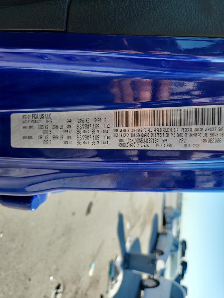 2018 Jeep Wrangler Unlimited Sport VIN: 1C4HJXDN5JW197194 Lot: 80848565