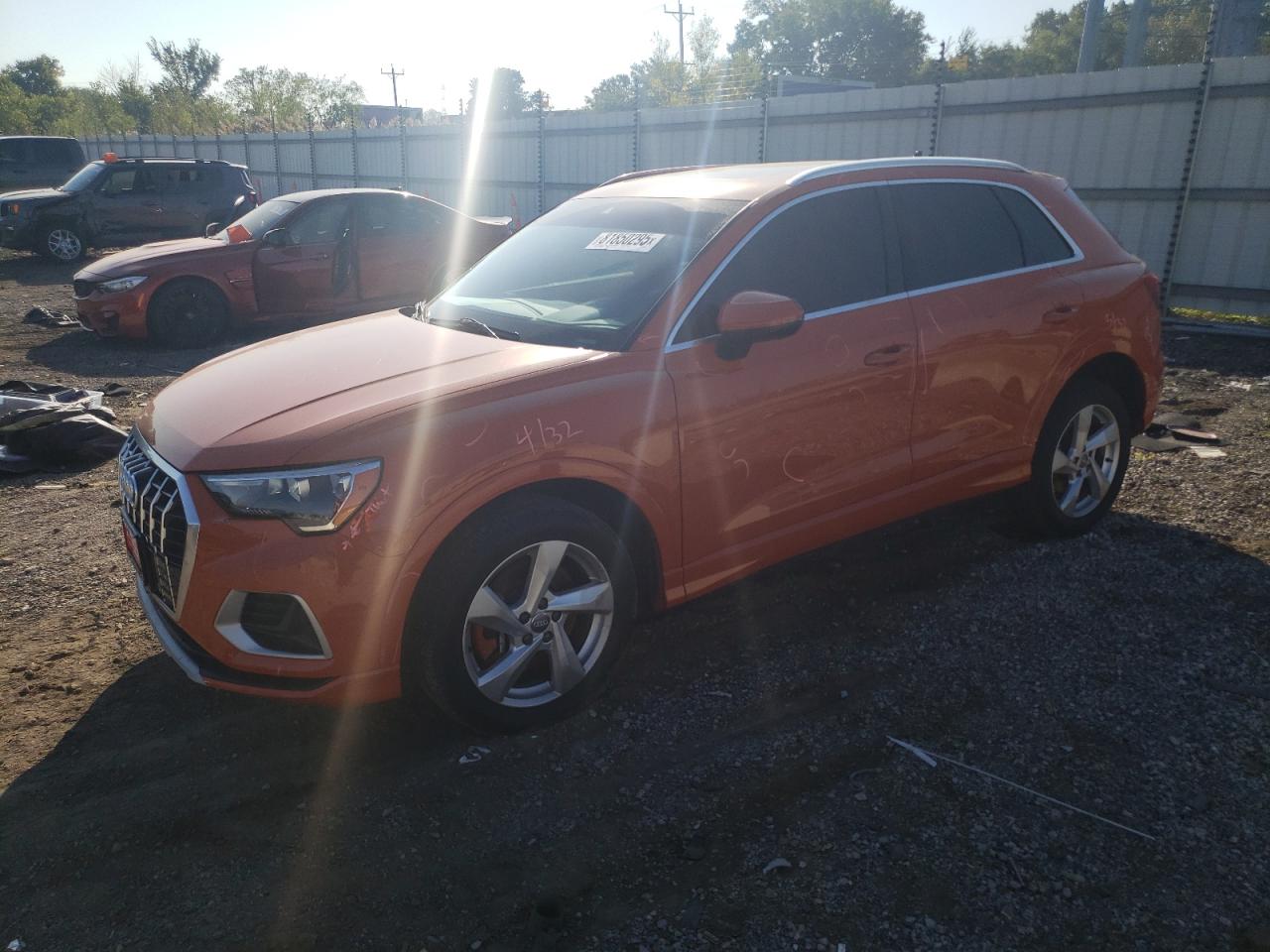 2019 Audi Q3 Premium orange null gas WA1AECF31K1078593 photo #1