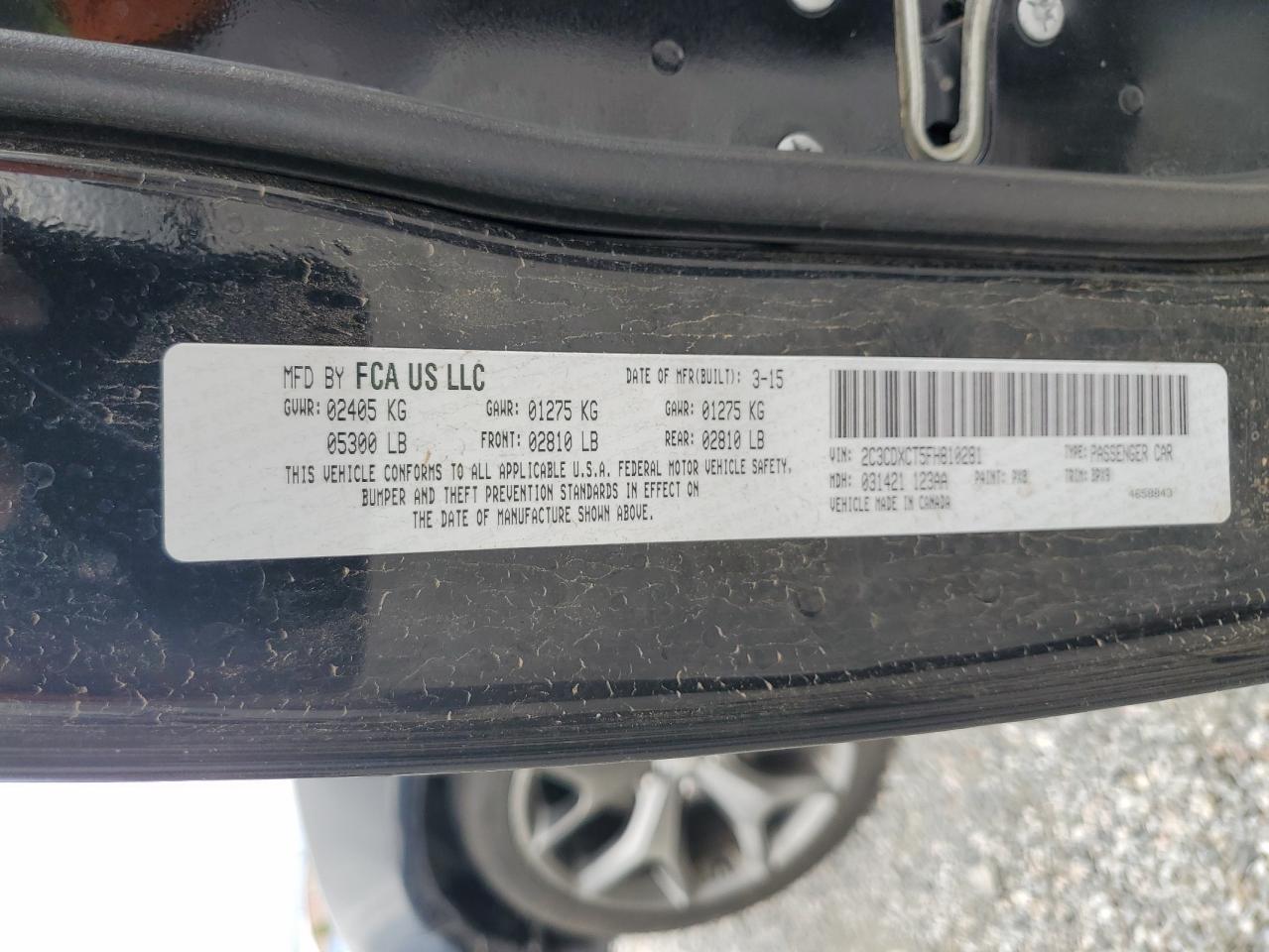 2015 Dodge Charger R/T VIN: 2C3CDXCT5FH810281 Lot: 81528145