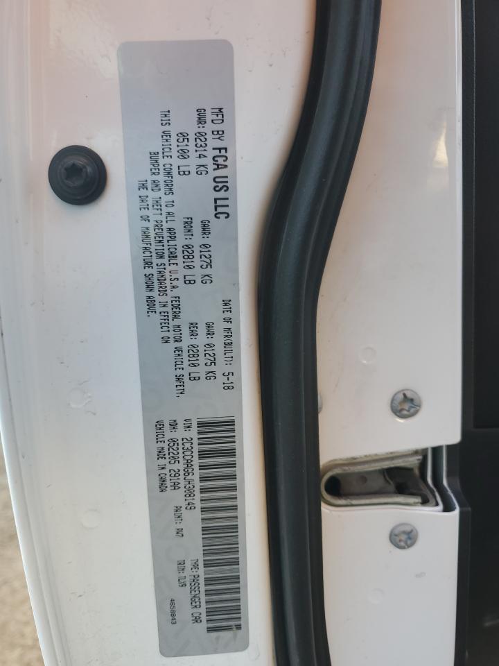 2018 Chrysler 300 Touring VIN: 2C3CCAAG6JH308149 Lot: 70742375