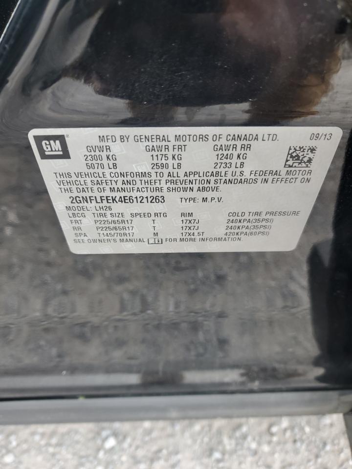 2014 Chevrolet Equinox Lt VIN: 2GNFLFEK4E6121263 Lot: 81768155