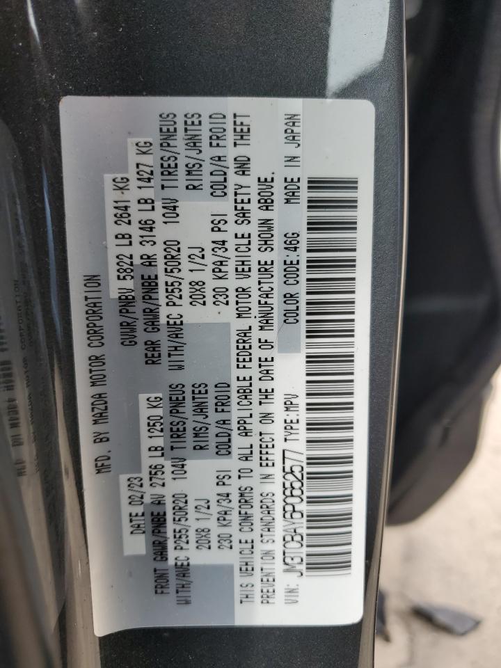 2023 Mazda Cx-9 Touring Plus VIN: JM3TCBAY6P0652577 Lot: 81272185