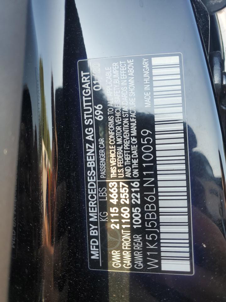 2020 Mercedes-Benz Cla Amg 35 4Matic VIN: W1K5J5BB6LN110059 Lot: 71271915