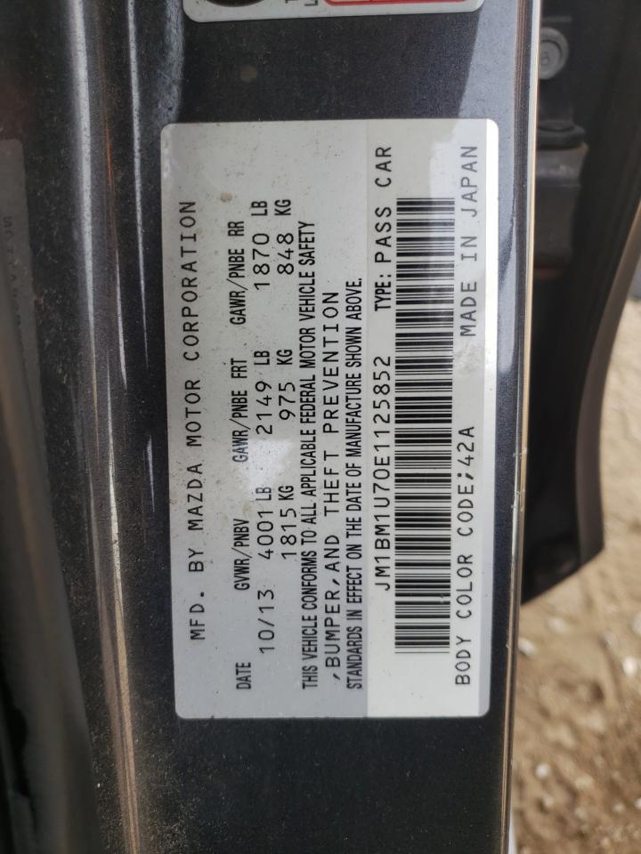 2014 Mazda 3 Sport VIN: JM1BM1U70E1125852 Lot: 80426395