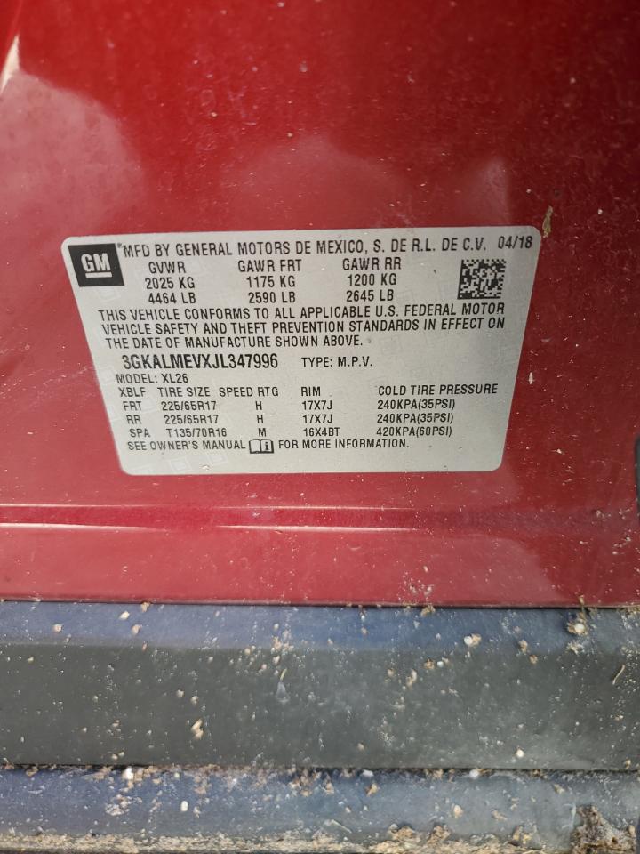 2018 GMC Terrain Sle VIN: 3GKALMEVXJL347996 Lot: 82028385