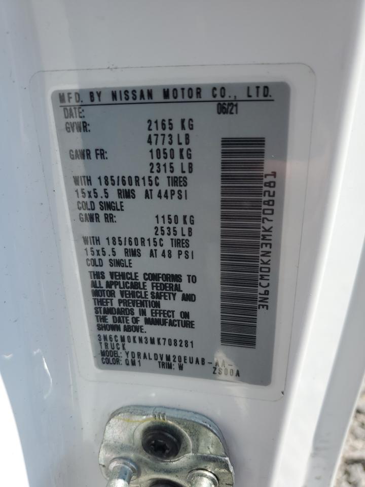 2021 Nissan Nv200 2.5S VIN: 3N6CM0KN3MK708281 Lot: 71660495