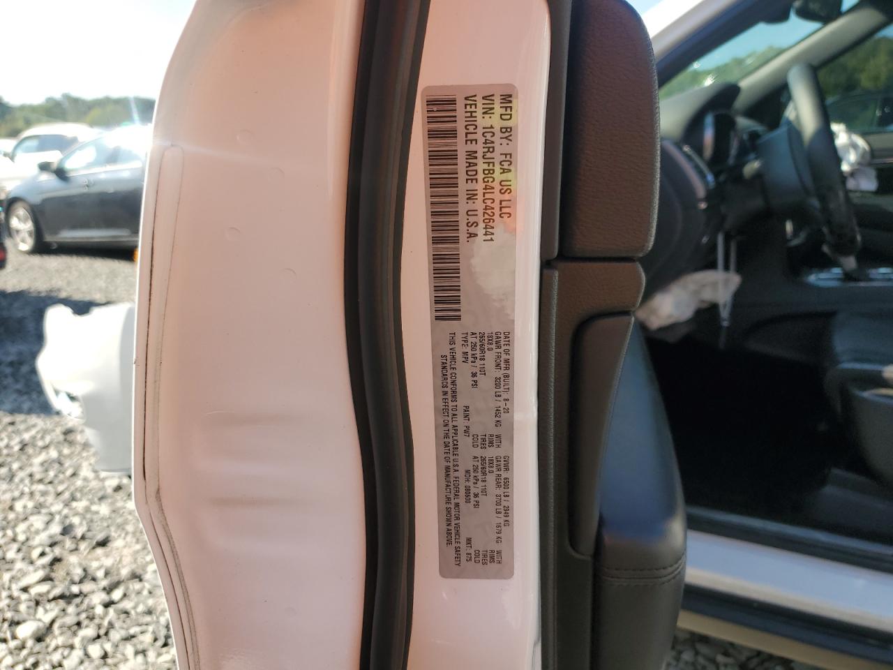 2020 Jeep Grand Cherokee Limited VIN: 1C4RJFBG4LC426441 Lot: 80181275