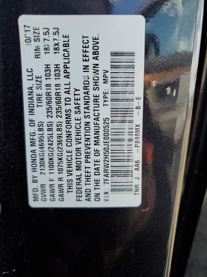 2018 Honda Cr-V Ex VIN: 7FARW2H50JE000525 Lot: 71225985