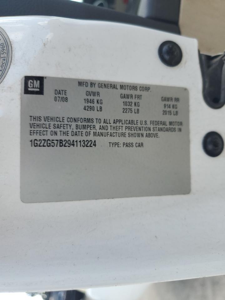 2009 Pontiac G6 VIN: 1G2ZG57B294113224 Lot: 80070935