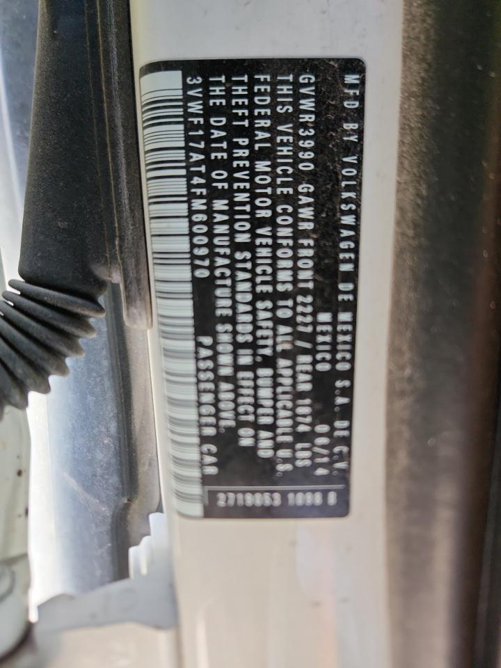 2015 Volkswagen Beetle 1.8T VIN: 3VWF17AT4FM600970 Lot: 82159445