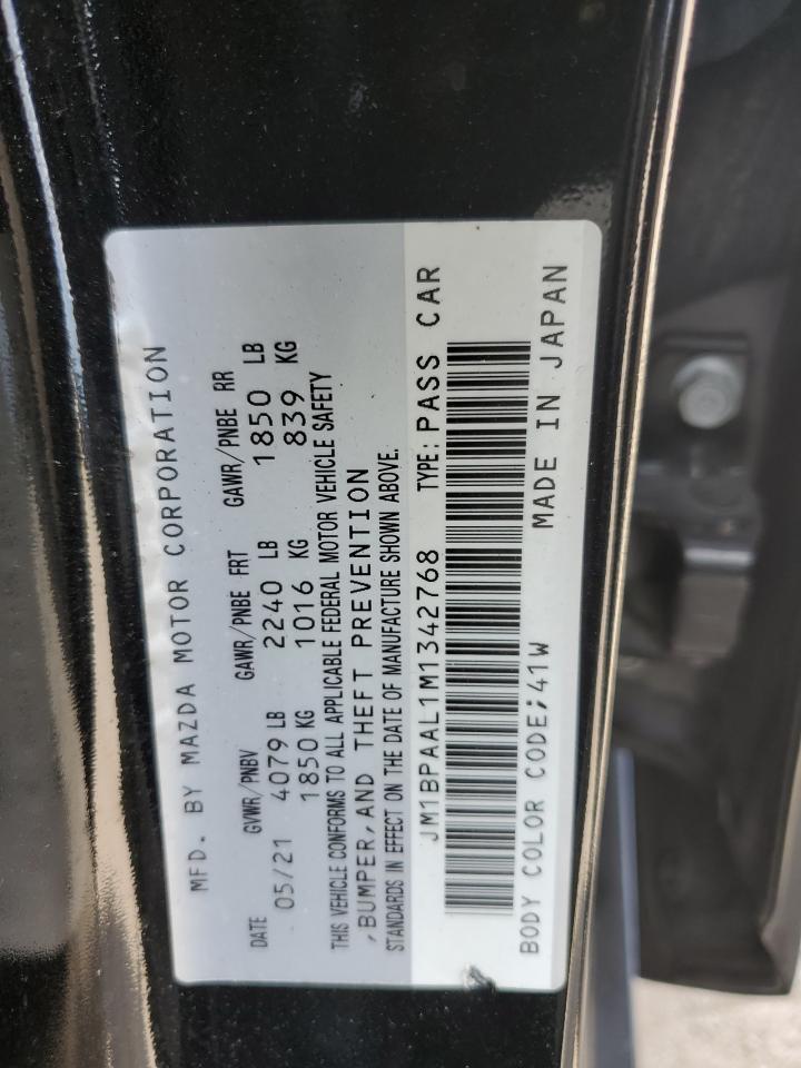 2021 Mazda 3 VIN: JM1BPAAL1M1342768 Lot: 82138925
