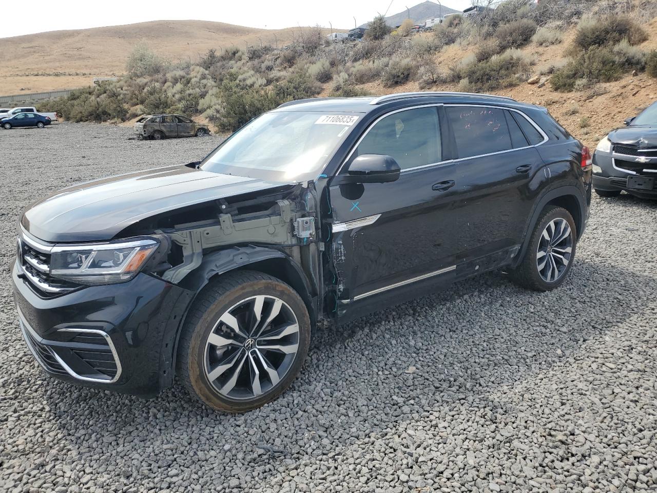 2021 Volkswagen Atlas Cross Sport Sel Premium R-Line black null gasoline 1V2FE2CA5MC215551 photo #1