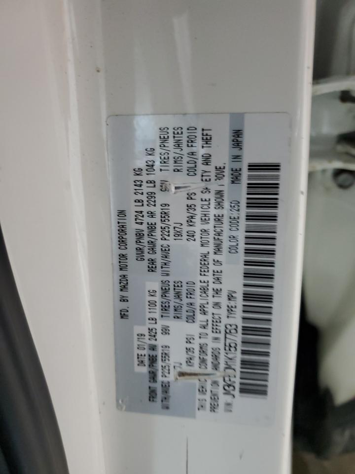 2019 Mazda Cx-5 Grand Touring VIN: JM3KFBDM1K1557763 Lot: 82165255