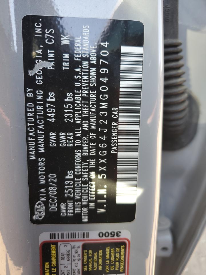 2021 Kia K5 Gt Line VIN: 5XXG64J23MG049704 Lot: 81309435