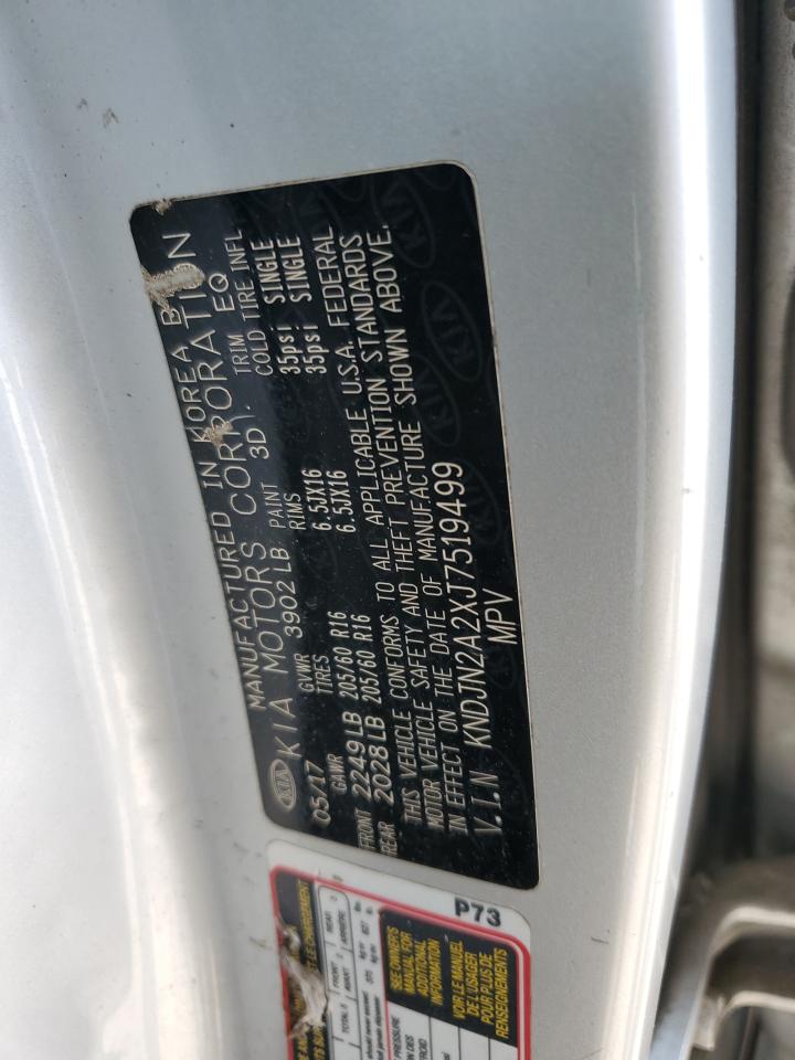 2018 Kia Soul VIN: KNDJN2A2XJ7519499 Lot: 80468745