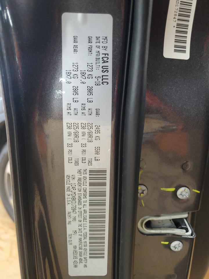 2019 Jeep Cherokee Limited VIN: 1C4PJMDX8KD172847 Lot: 81392955