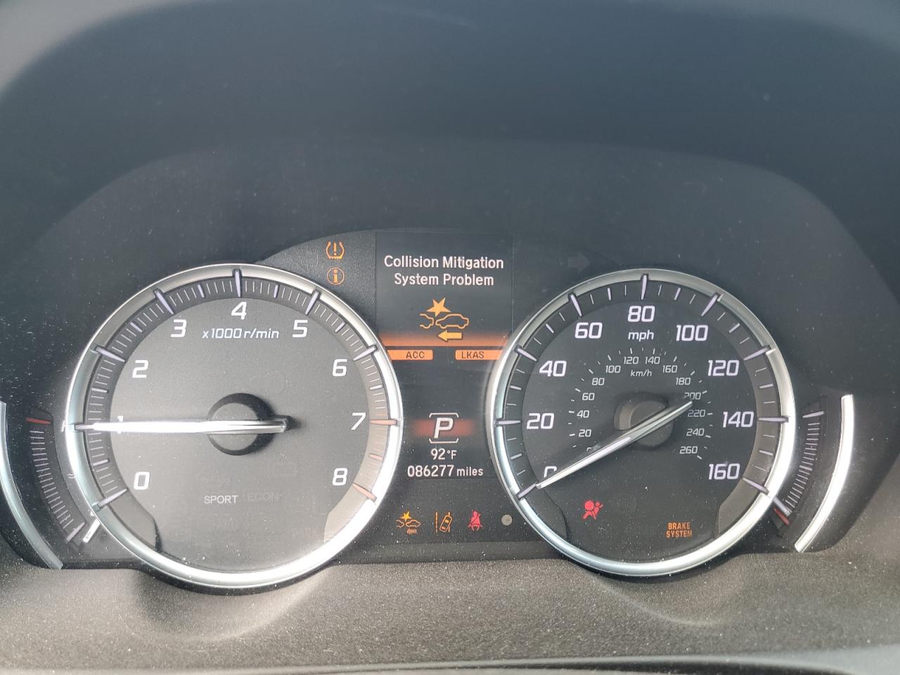 2019 Acura Tlx Technology VIN: 19UUB1F51KA010376 Lot: 80939795