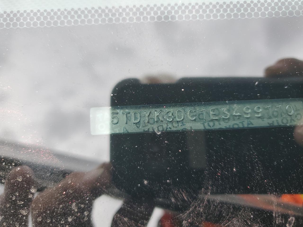 2014 Toyota Sienna Xle VIN: 5TDYK3DC1ES499110 Lot: 84276945