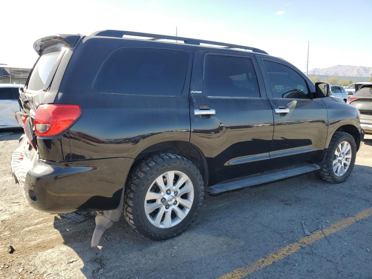 2012 Toyota Sequoia Platinum black suv gasoline 5TDDY5G19CS061676 photo #4