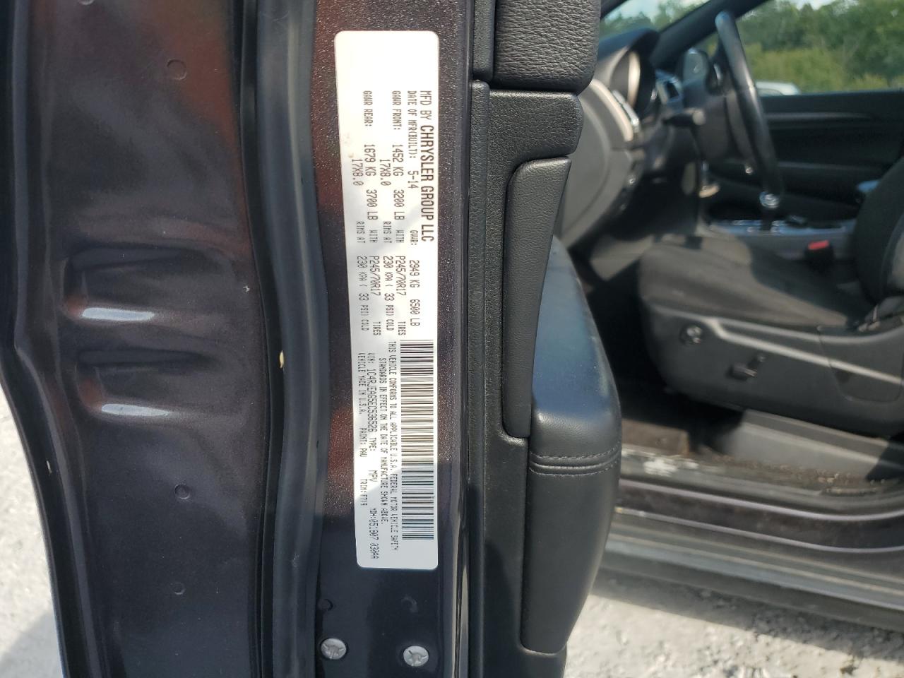 2014 Jeep Grand Cherokee Laredo VIN: 1C4RJEAG5EC536526 Lot: 83855625