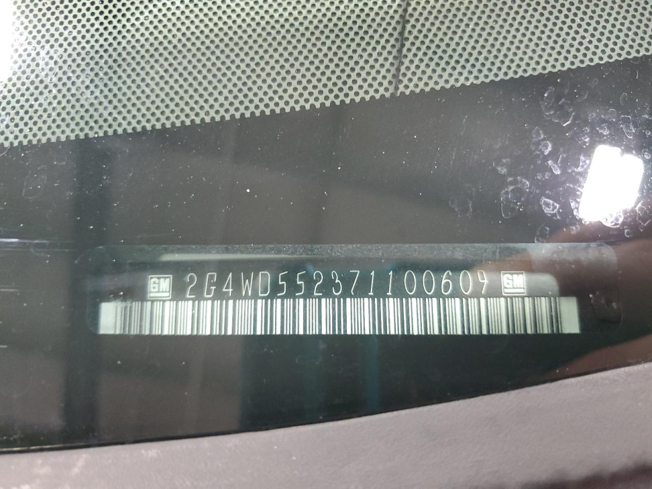 2007 Buick Lacrosse Cxl VIN: 2G4WD552371100609 Lot: 71080755