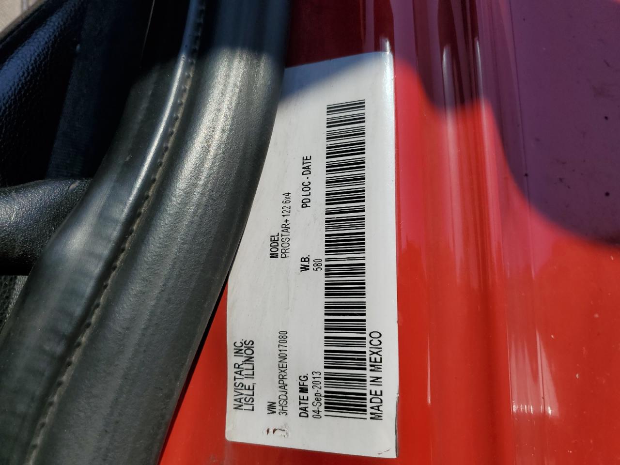 2014 International Prostar Semi Truck VIN: 3HSDJAPRXEN017080 Lot: 81037535