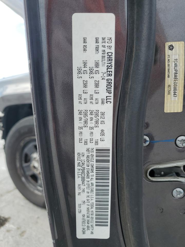 2014 Jeep Patriot Sport VIN: 1C4NJPBA6ED888447 Lot: 72084265