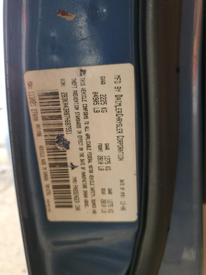 2007 Dodge Charger Se VIN: 2B3KA43R87H687551 Lot: 83825195