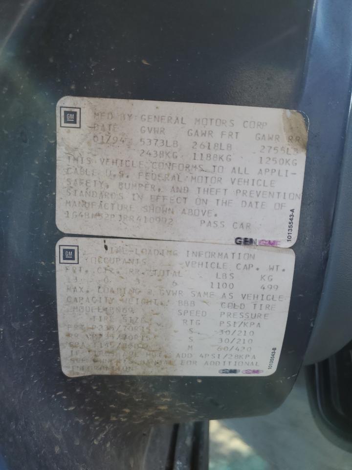 1994 Buick Roadmaster VIN: 1G4BN52P3RR410992 Lot: 80647815