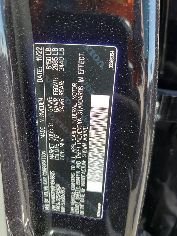 2023 Volvo Xc90 Plus VIN: YV4062PN1P1948825 Lot: 82070745