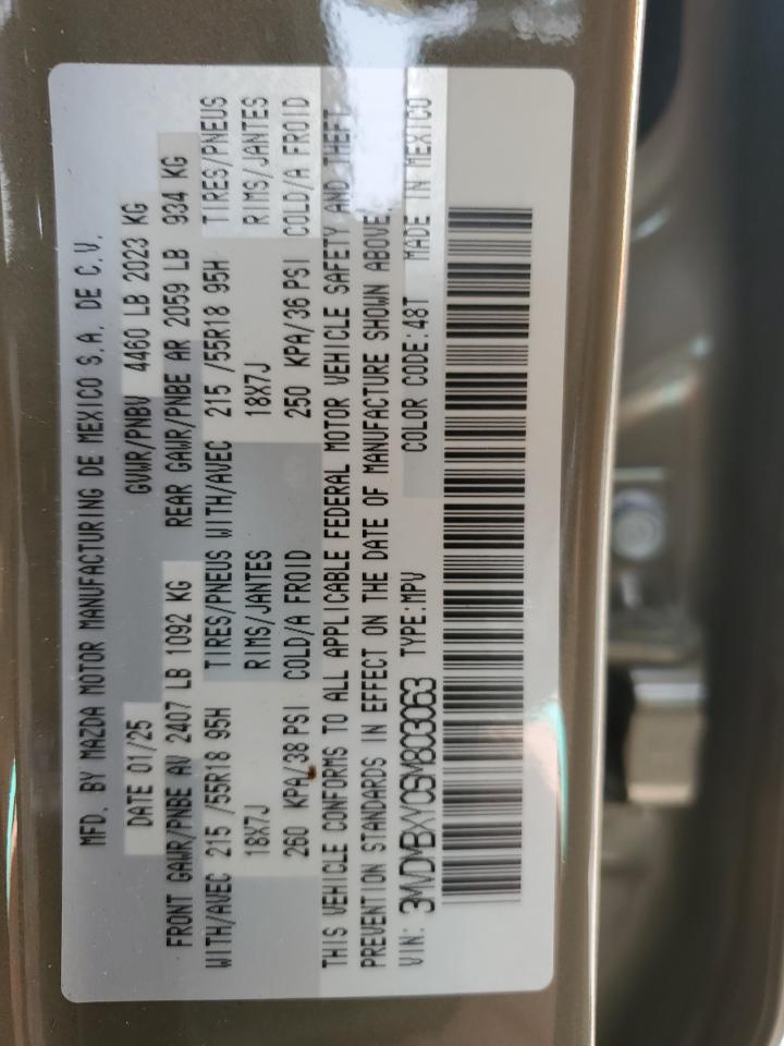 2025 Mazda Cx-30 Carbon Turbo VIN: 3MVDMBXY0SM803063 Lot: 81055195