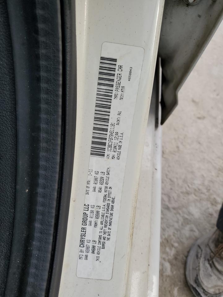 2011 Chrysler 200 Touring VIN: 1C3BC1FB7BN511181 Lot: 82052155