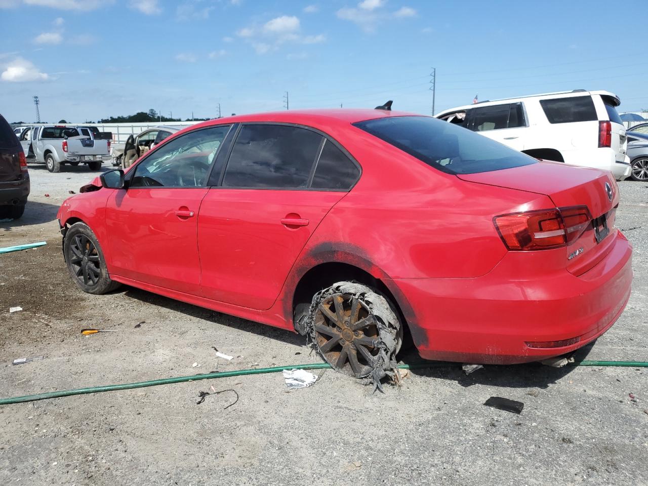 2015 Volkswagen Jetta Se red null gas 3VWD17AJ7FM238560 photo #3