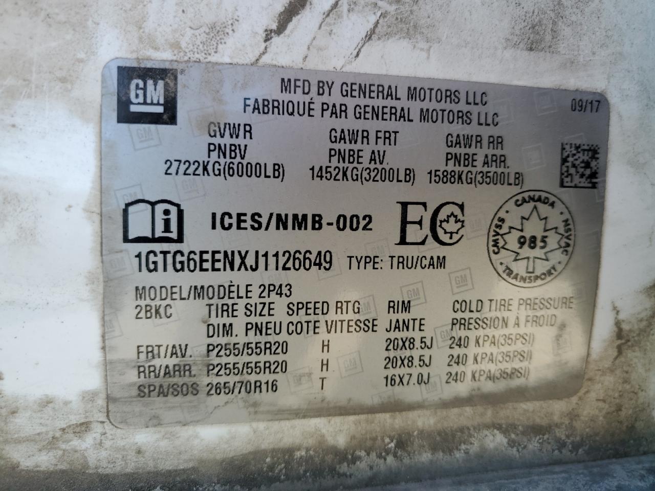 2018 GMC Canyon Denali VIN: 1GTG6EENXJ1126649 Lot: 80123545