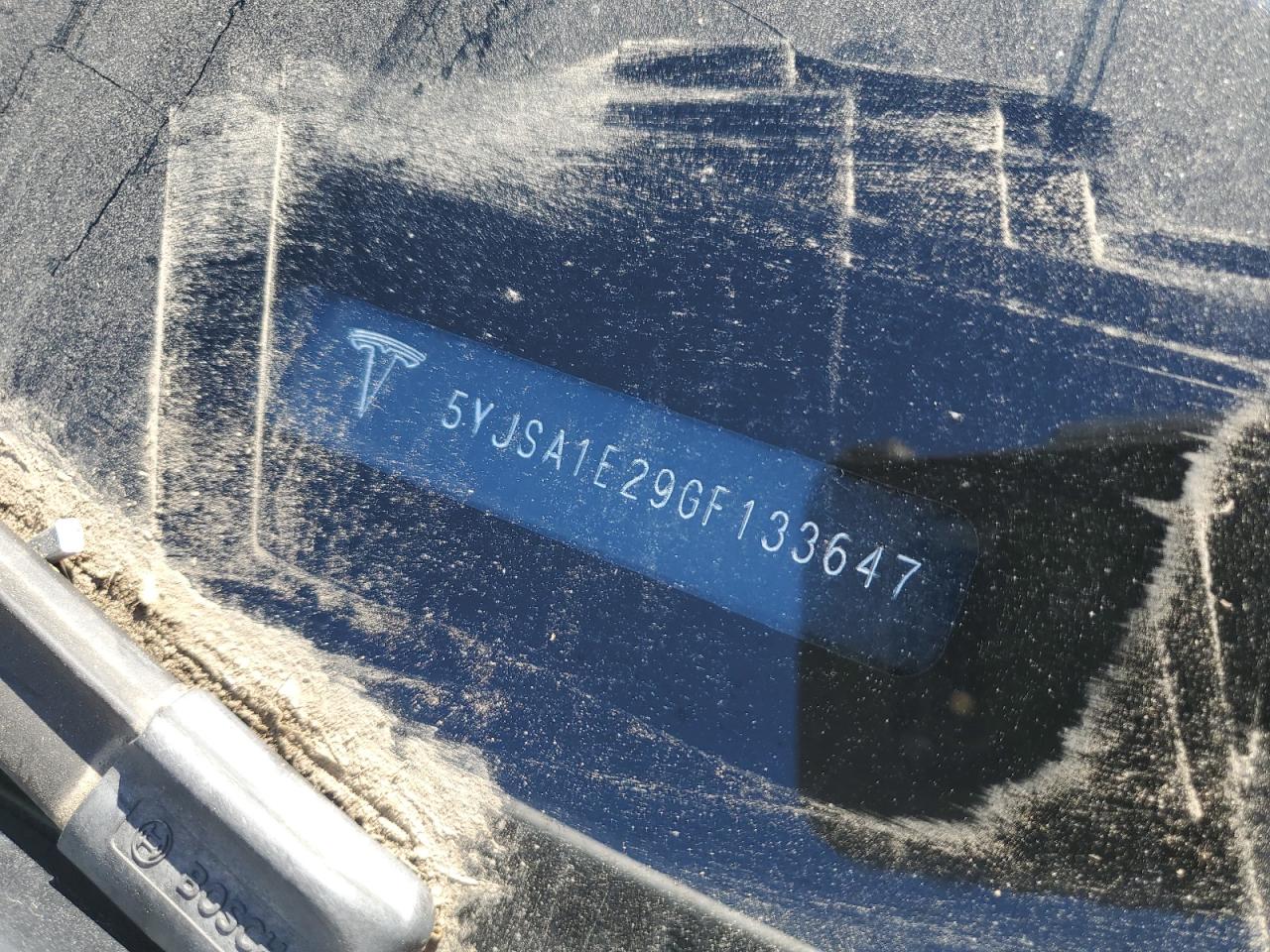 2016 Tesla Model S VIN: 5YJSA1E29GF133647 Lot: 65802285