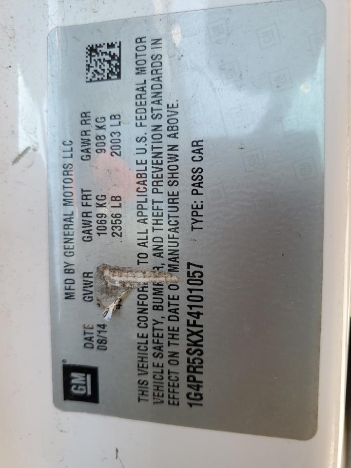 2015 Buick Verano Convenience VIN: 1G4PR5SKXF4101057 Lot: 80084135