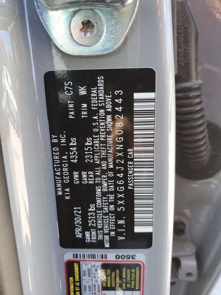 2022 Kia K5 Gt Line VIN: 5XXG64J2XNG082443 Lot: 71585505