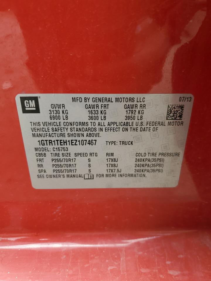 2014 GMC Sierra C1500 VIN: 1GTR1TEH1EZ107467 Lot: 71367685
