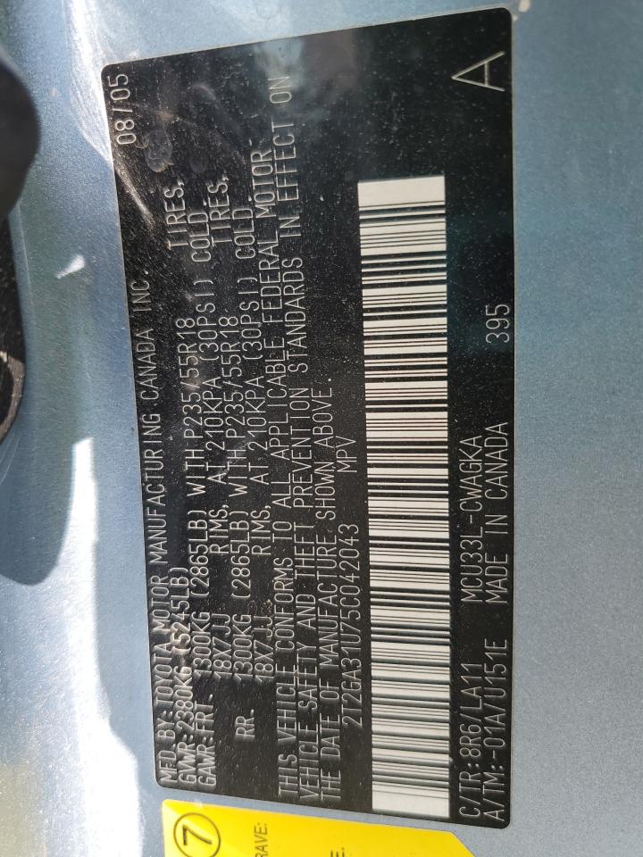 2005 Lexus Rx 330 VIN: 2T2GA31U75C042043 Lot: 81551825