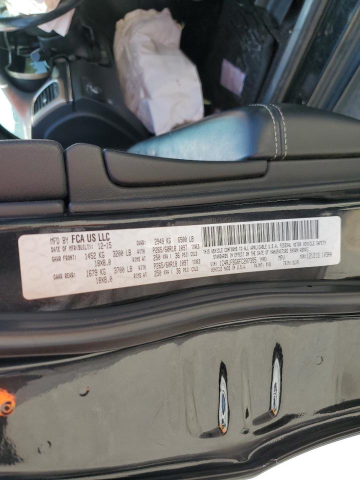 2015 Jeep Grand Cherokee Limited VIN: 1C4RJFBG6FC207355 Lot: 80214775