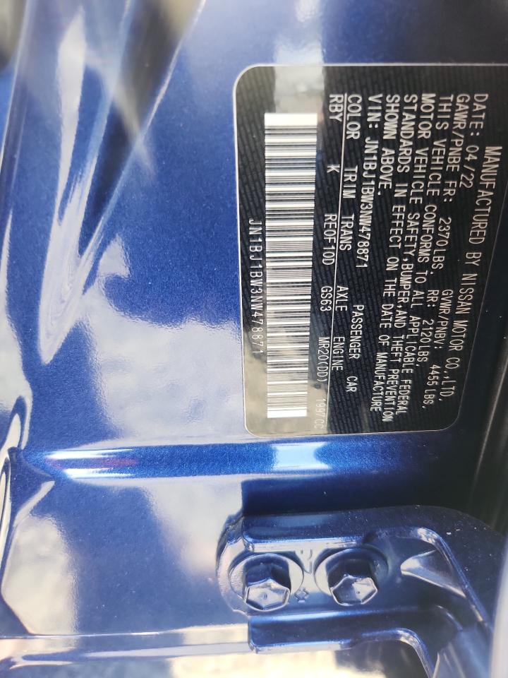 2022 Nissan Rogue Sport Sv VIN: JN1BJ1BW3NW478871 Lot: 71519335