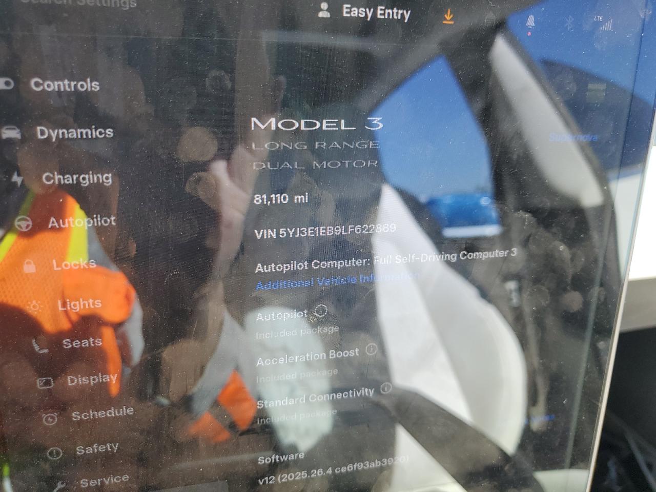 2020 Tesla Model 3 VIN: 5YJ3E1EB9LF622889 Lot: 71284295