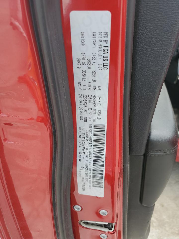 2017 Dodge Durango Gt VIN: 1C4RDJDG4HC774979 Lot: 71041875