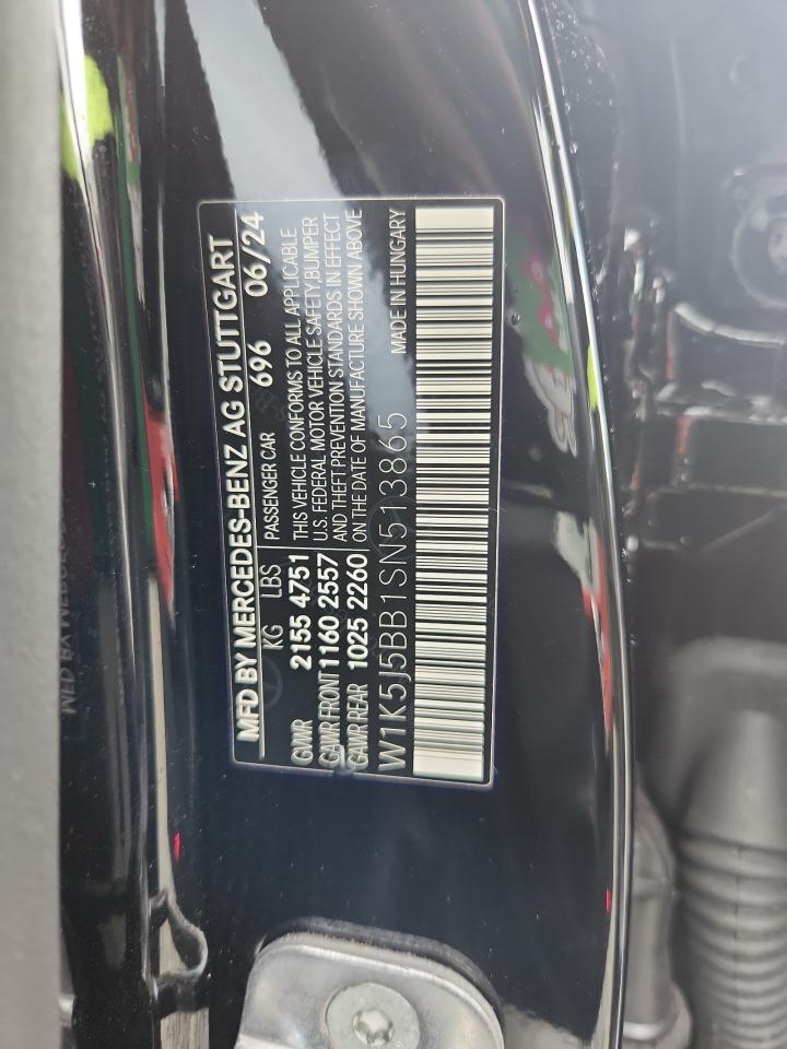 2025 Mercedes-Benz Cla Amg 35 4Matic VIN: W1K5J5BB1SN513865 Lot: 80994375