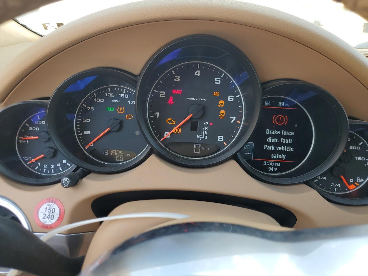 2016 Porsche Cayenne VIN: WP1AA2A2XGKA09329 Lot: 81347585