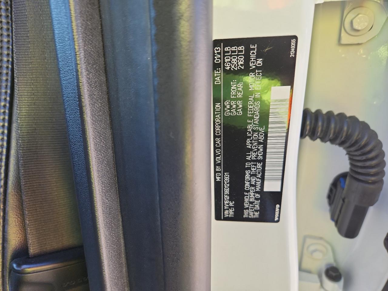 2013 Volvo S60 T5 VIN: YV1612FS6D1213931 Lot: 71920435