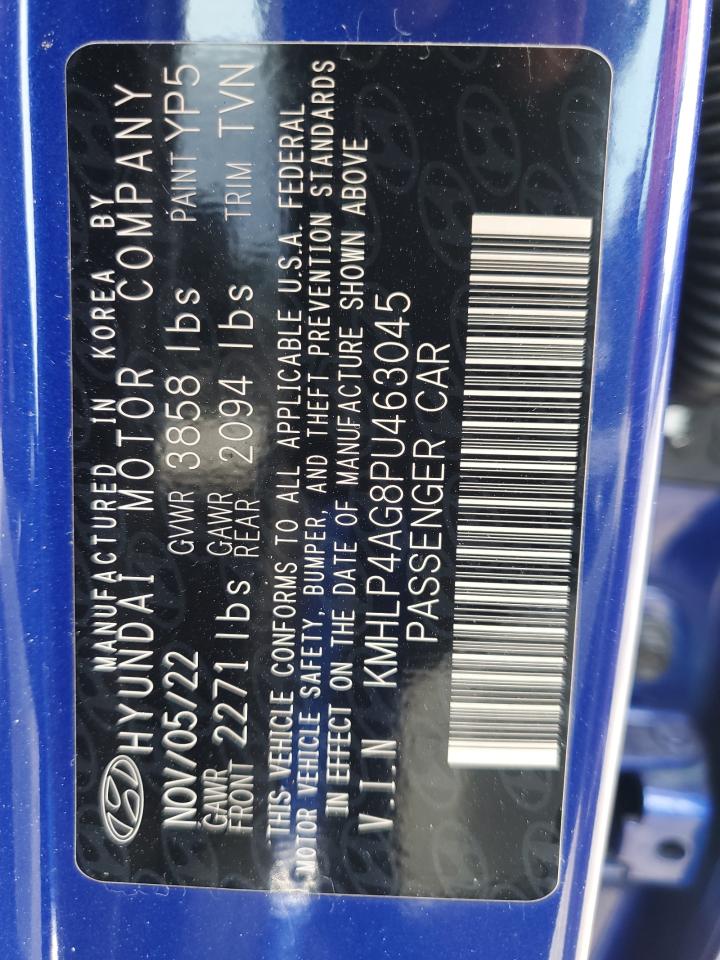 2023 Hyundai Elantra Limited VIN: KMHLP4AG8PU463045 Lot: 81739915