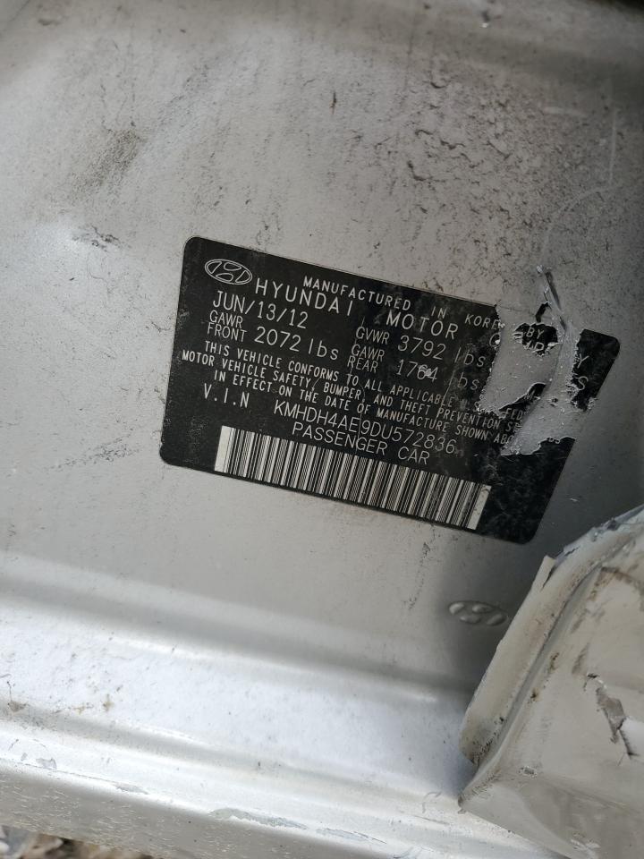 2013 Hyundai Elantra Gls VIN: KMHDH4AE9DU572836 Lot: 81368955