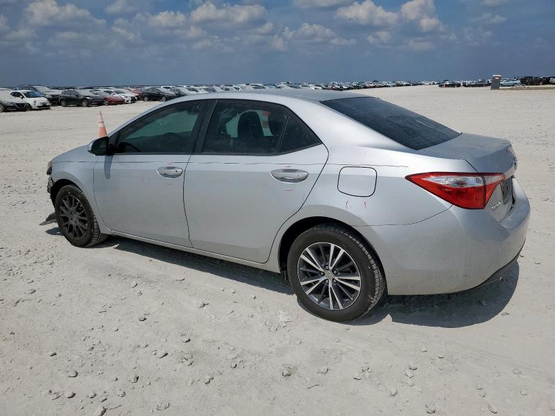  TOYOTA COROLLA 2016 Серебристый